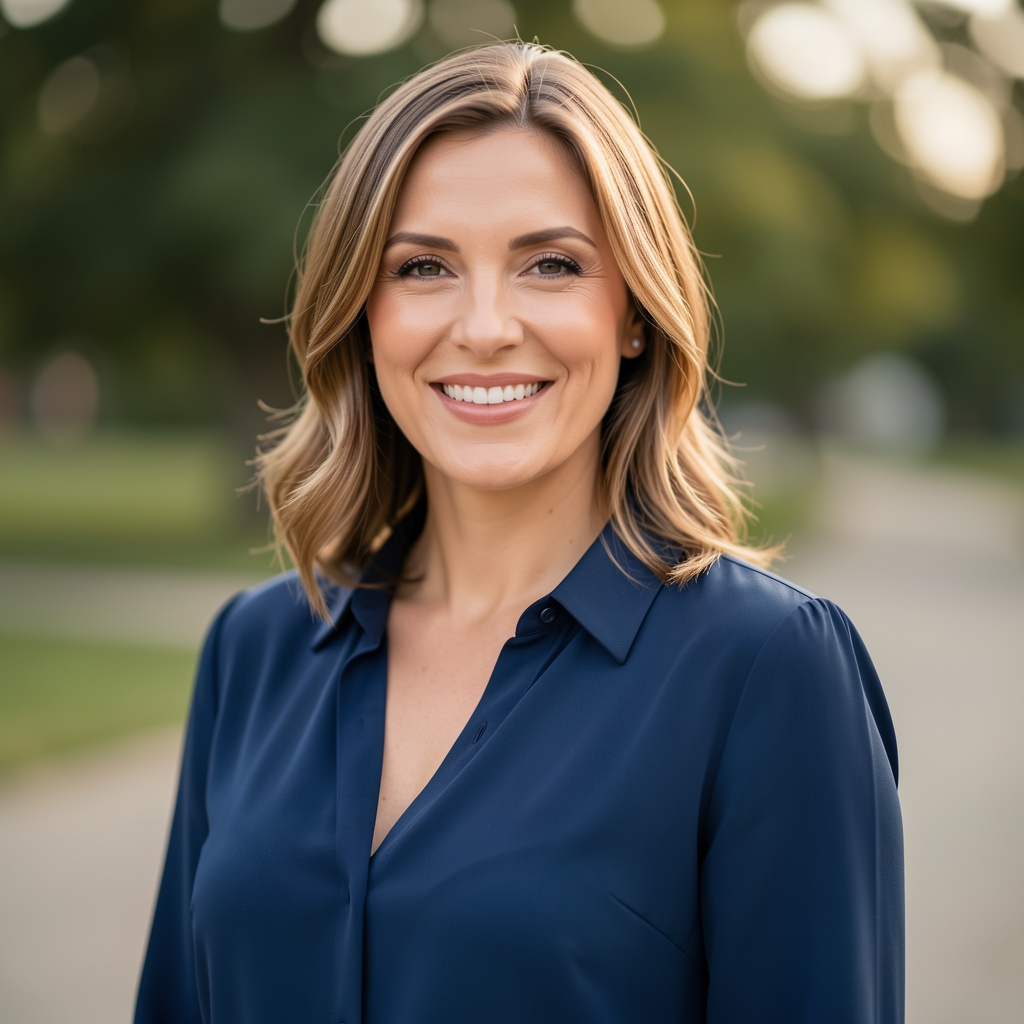 Karolina Zając, kierownik ds. klientów FRYZ AND BIZ ALEKSANDRA NOWAKOWSKA, profesjonalna kobieta w eleganckiej bluzce, uśmiechnięta